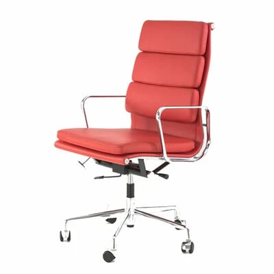 Red Executive Office Chair with soft memory foams