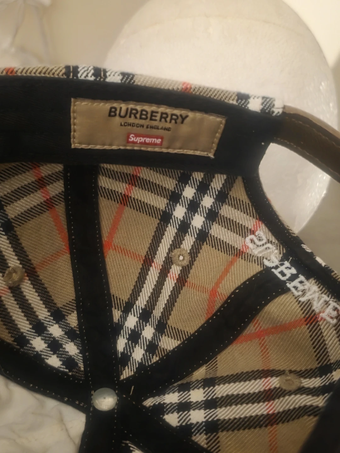 Burberry x Supreme Baseball Cap - photo 3