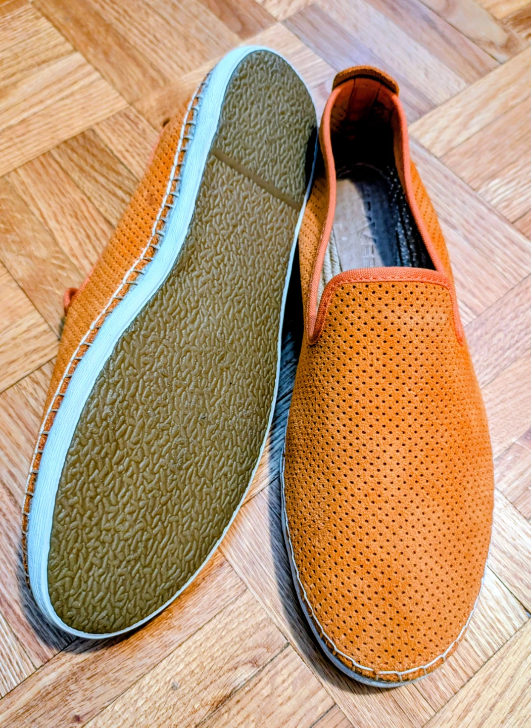 Seavees Orange Suede Espadrille Loafers - photo 4