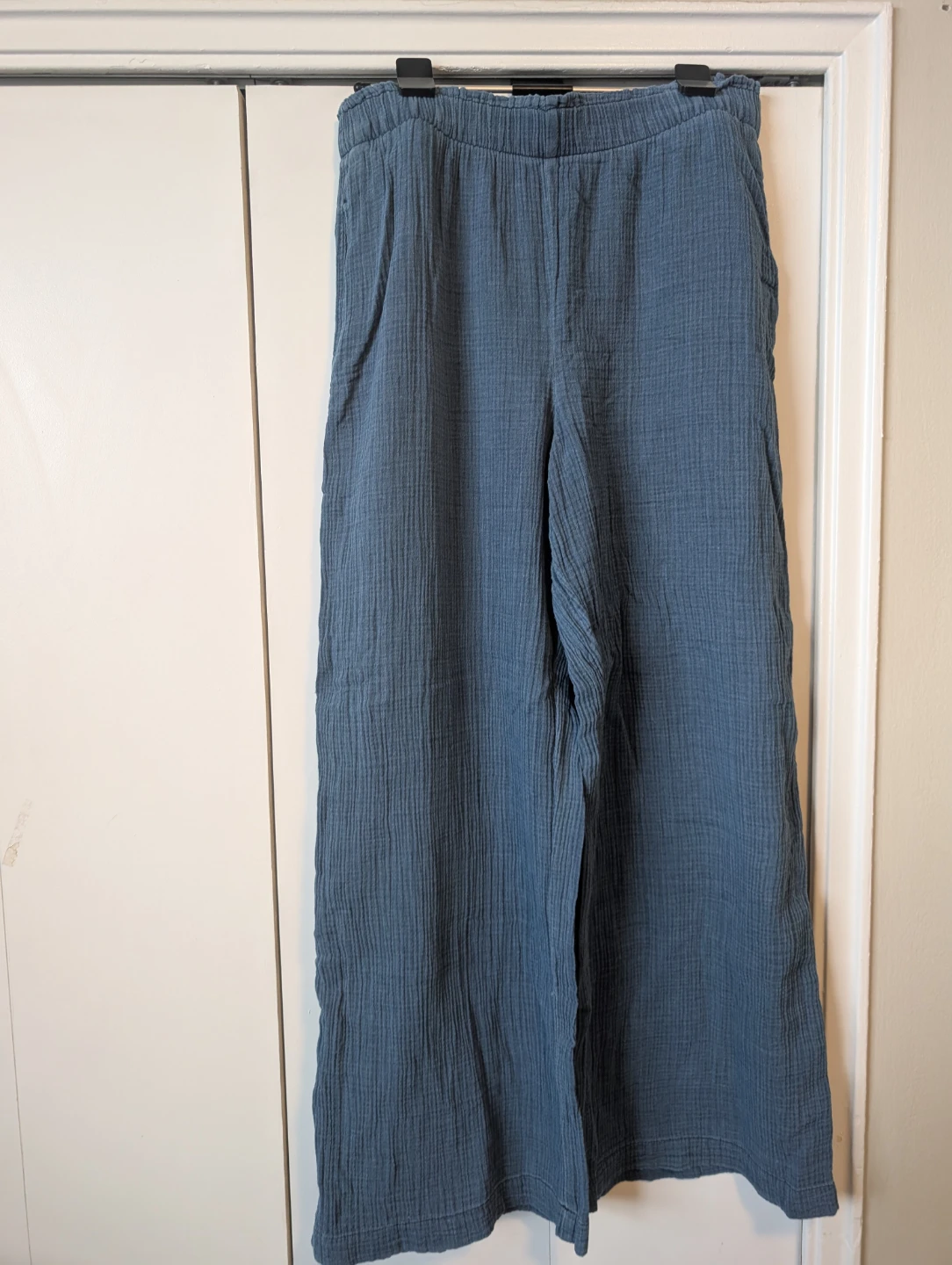 GAP Crinkle Gauze Wide-Leg Pants - photo 2