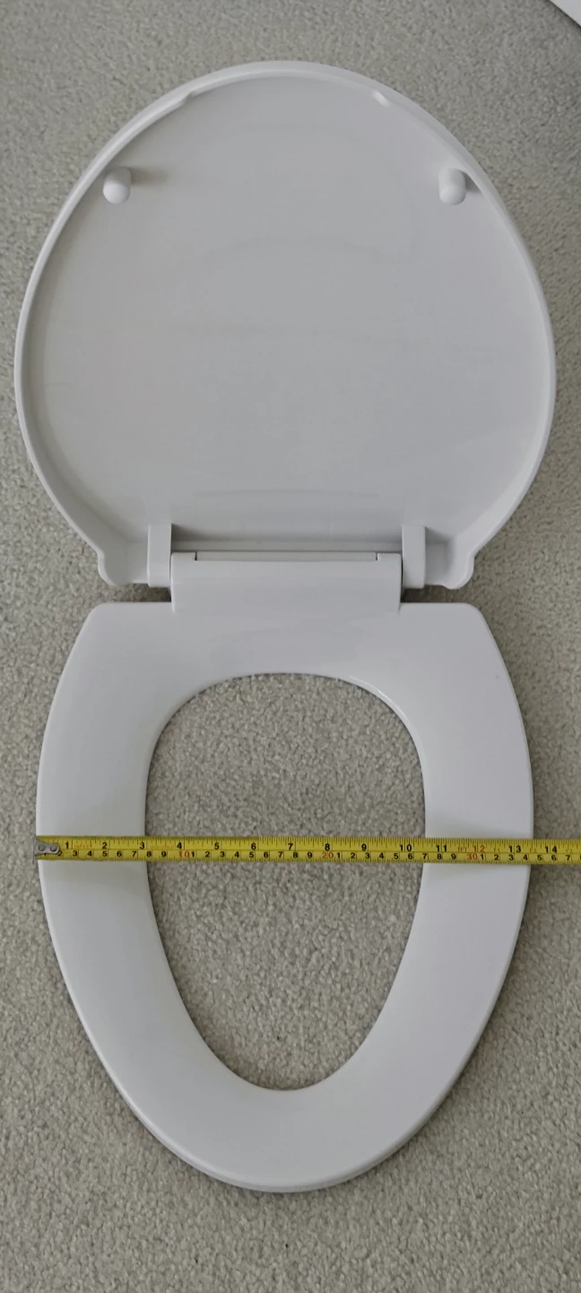 New White Toilet Seat with Slow Motion