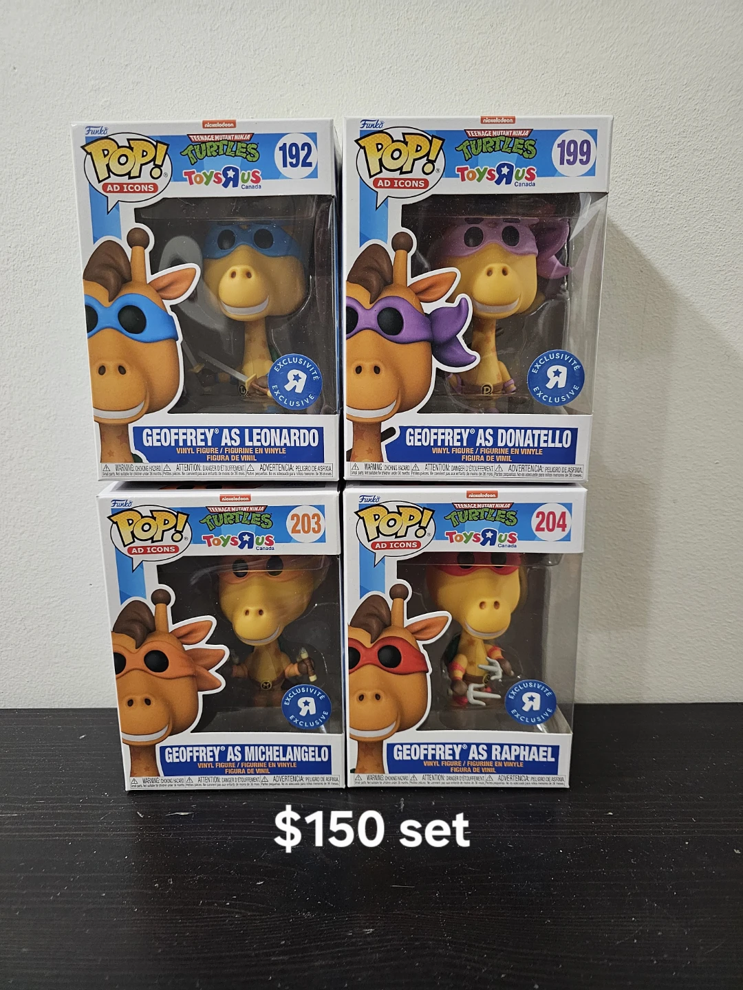 Funko Pop! Teenage Mutant Ninja Turtles Geoffrey Toys R Us Set