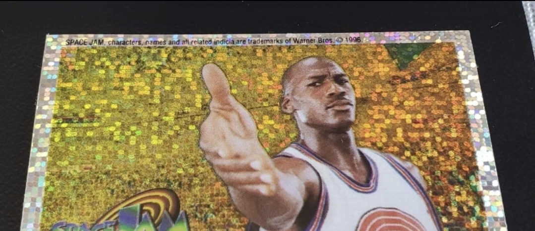 1996 upperdeck Jordan space jam Sticker refractor #234 - photo 2