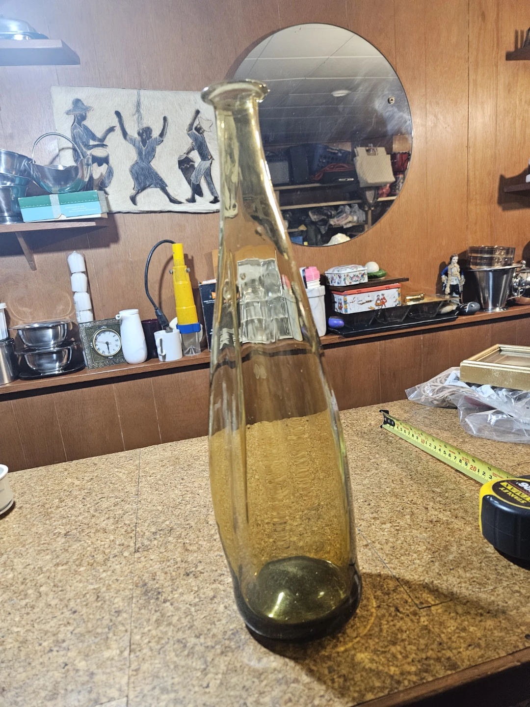 Amber Glass Bottle - photo 3