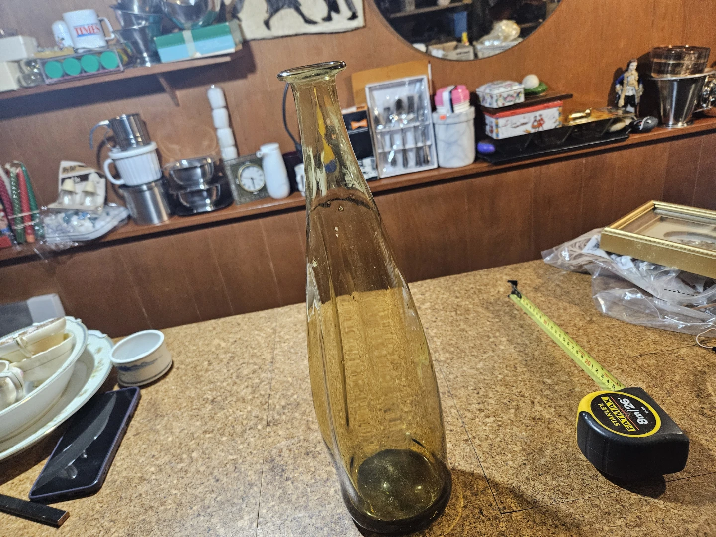 Amber Glass Bottle - photo 4