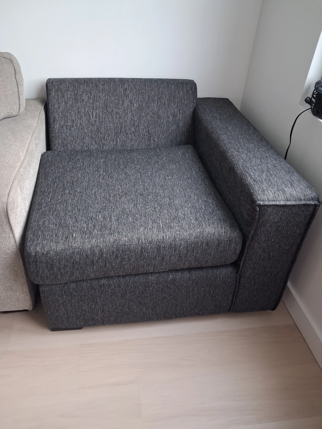 Dark Gray Armchair Seat
