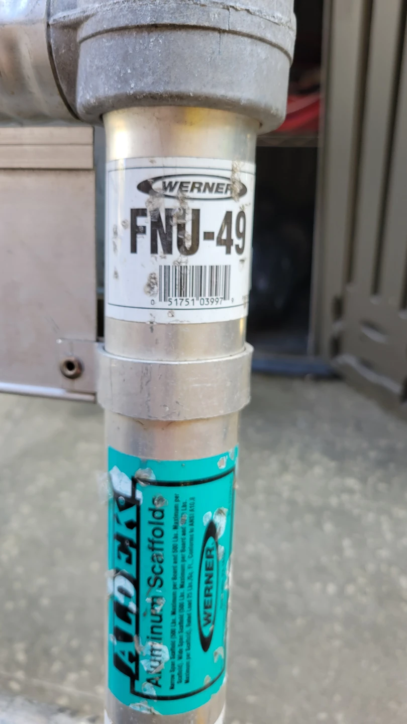Werner FNU-49 Aluminum Scaffold Section - photo 4