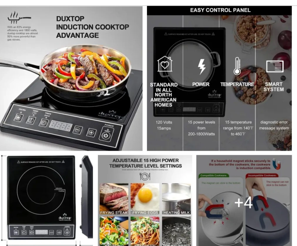 Duxtop Induction Cooktop 1800 Watts