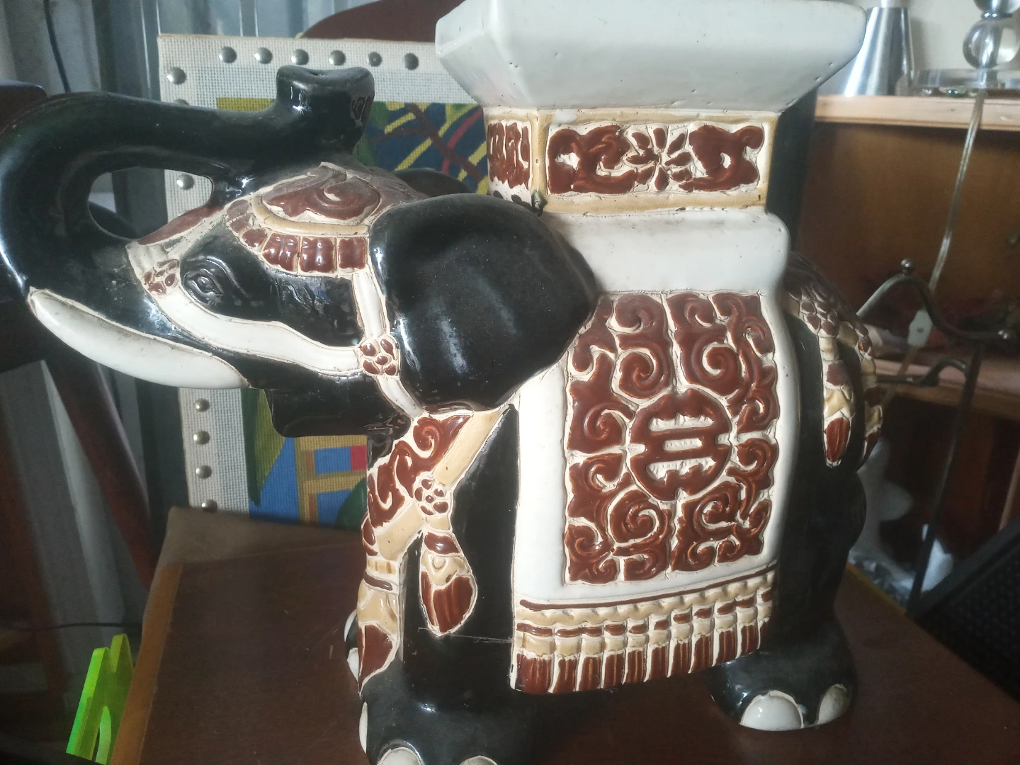 Decorative Elephant Garden Stool