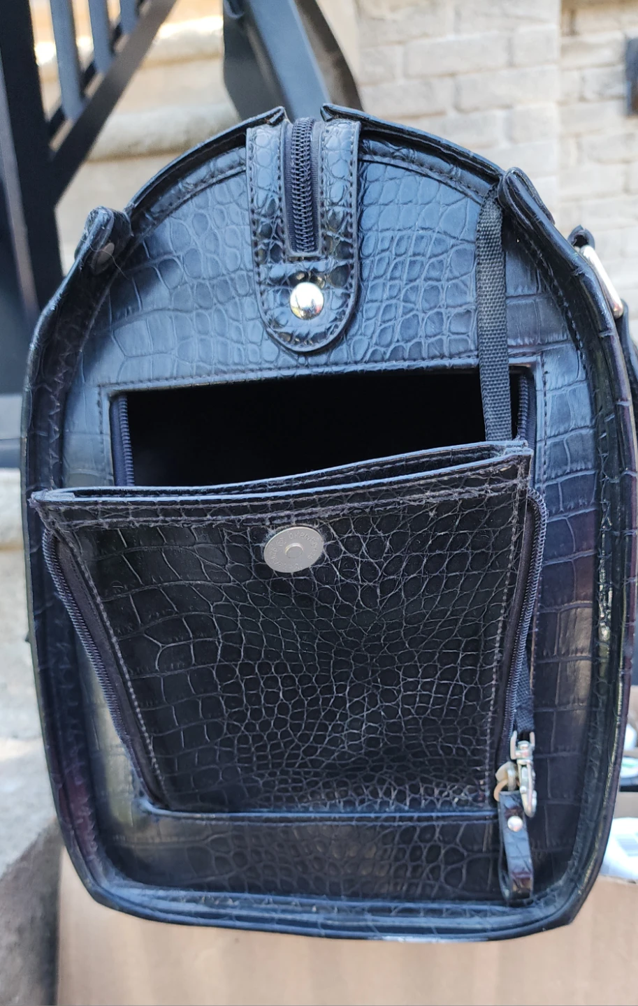 Foh Carrier Bag Black Faux Croc Bag - photo 2