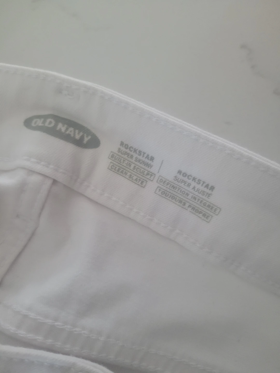 Old Navy Rockstar Super Skinny Jeans White Size 14 - photo 3