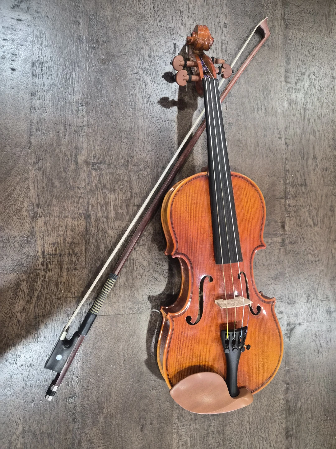 Violin with Case and Bow - photo 2