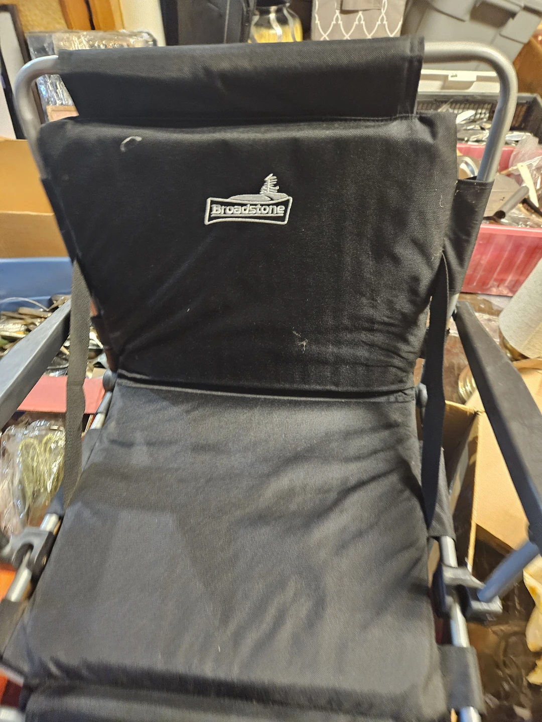 Broadstone Black Folding Camp Chair - photo 2