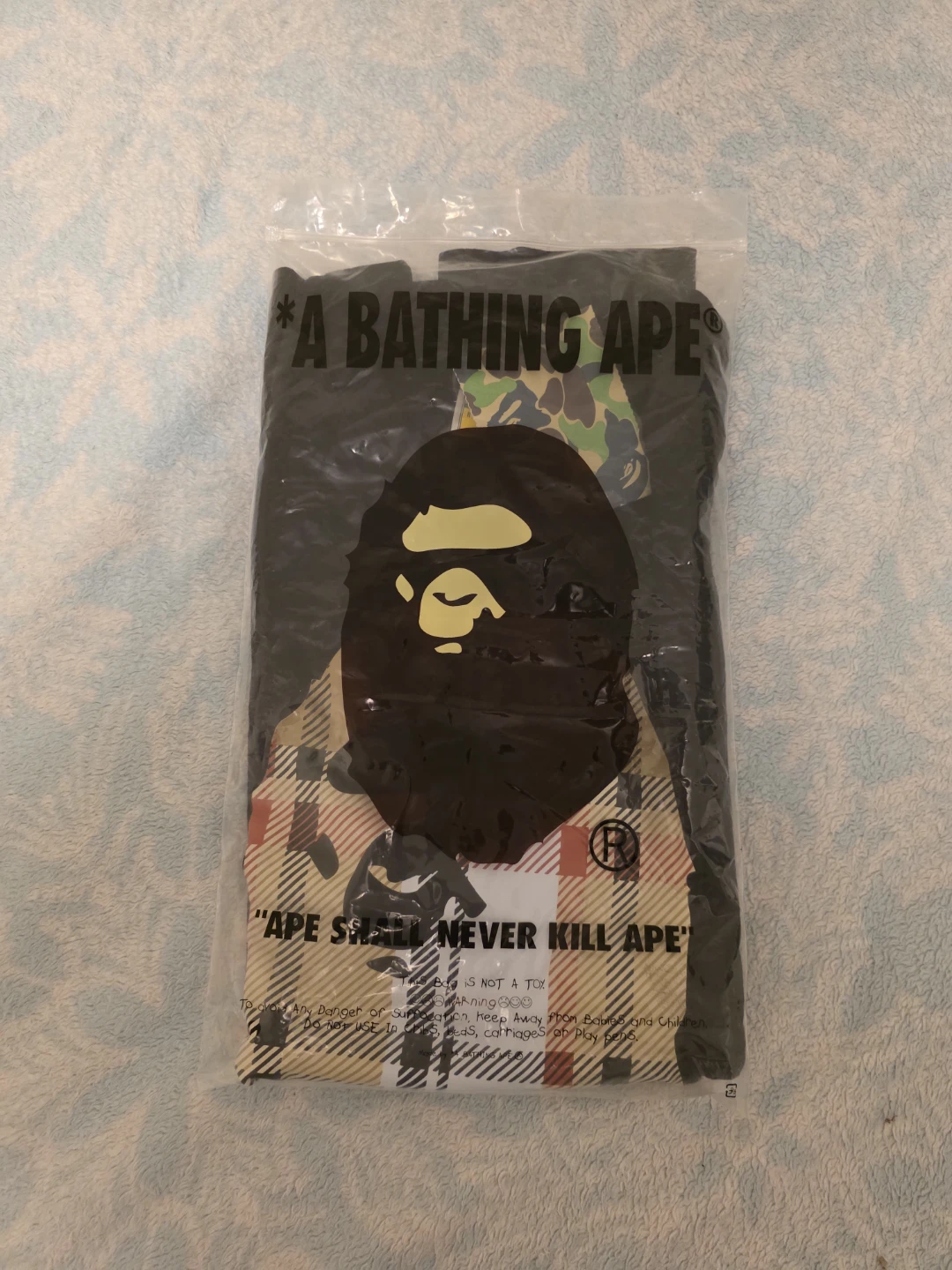 A Bathing Ape Check Tee Bape x Burberry Shirt Medium