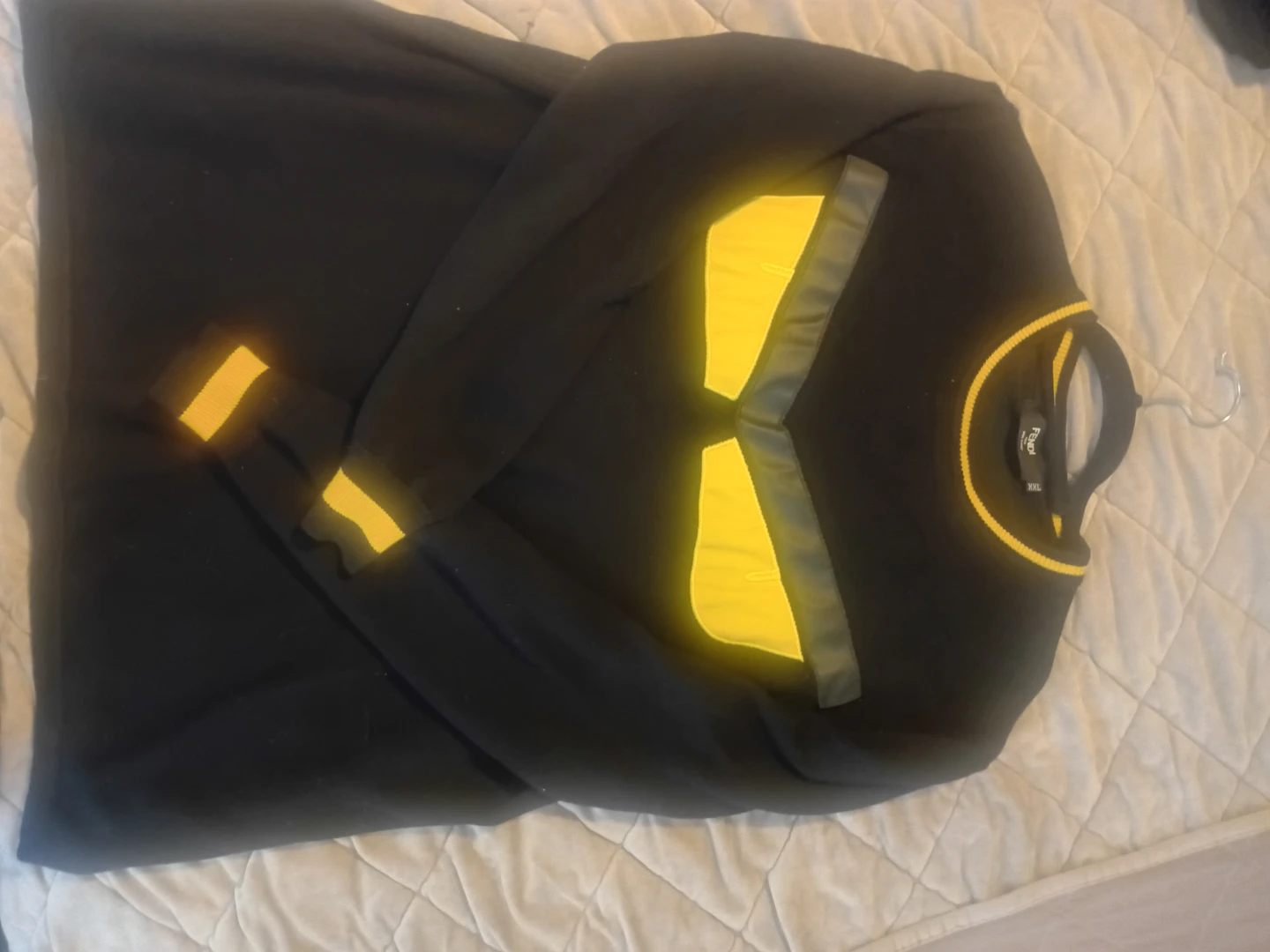 Fendi Black Sweater with Yellow Monster Eyes