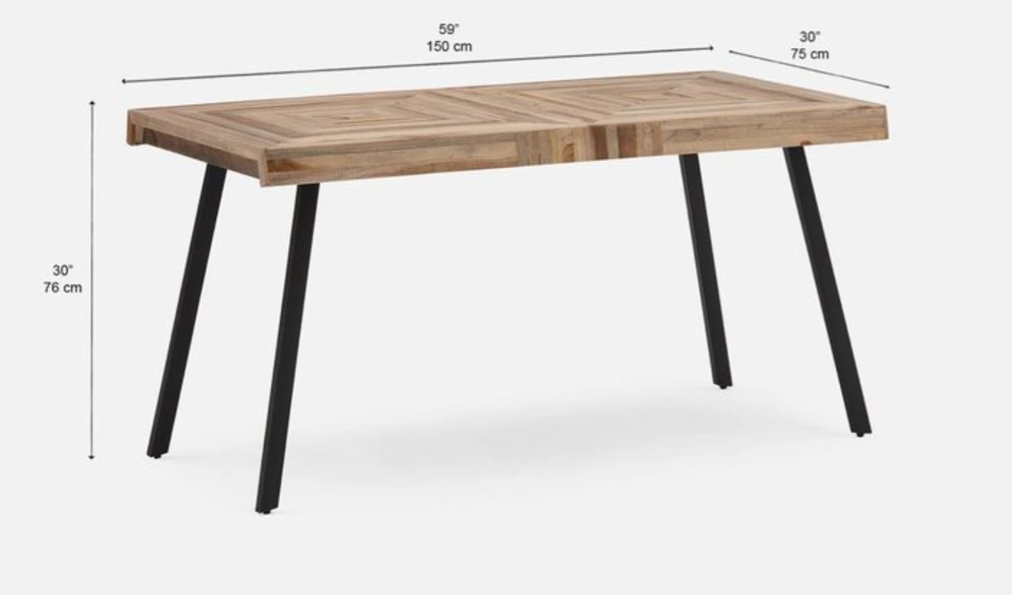 Structube solid wood table - photo 3