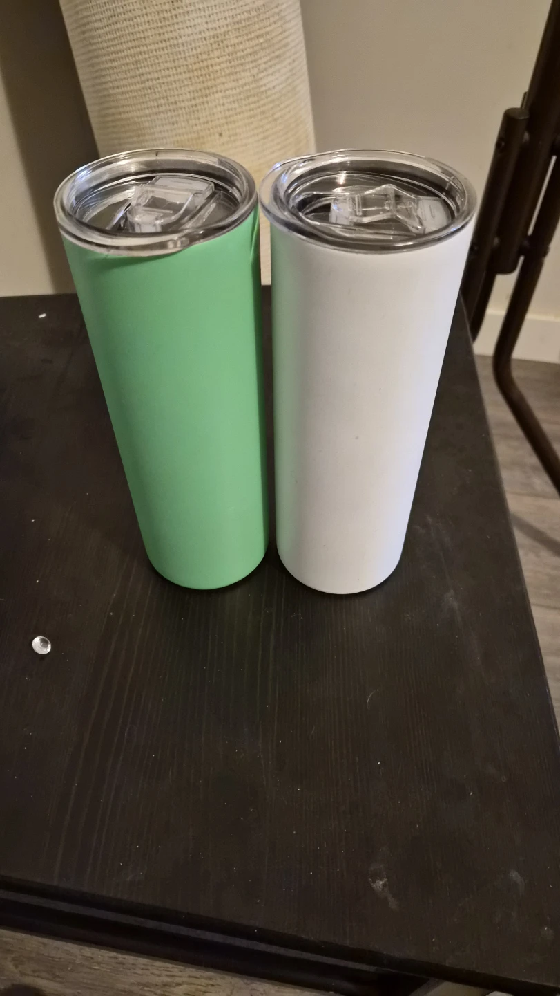 Set of 2 Tumblers - Green & White