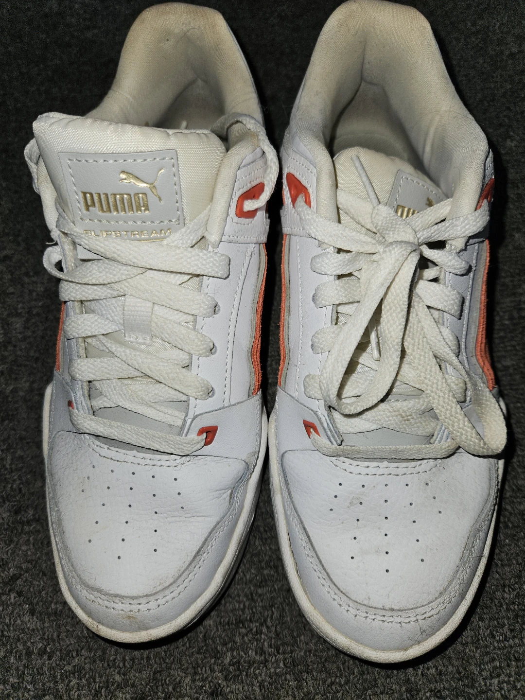 Puma Superteam White & Orange Sneakers