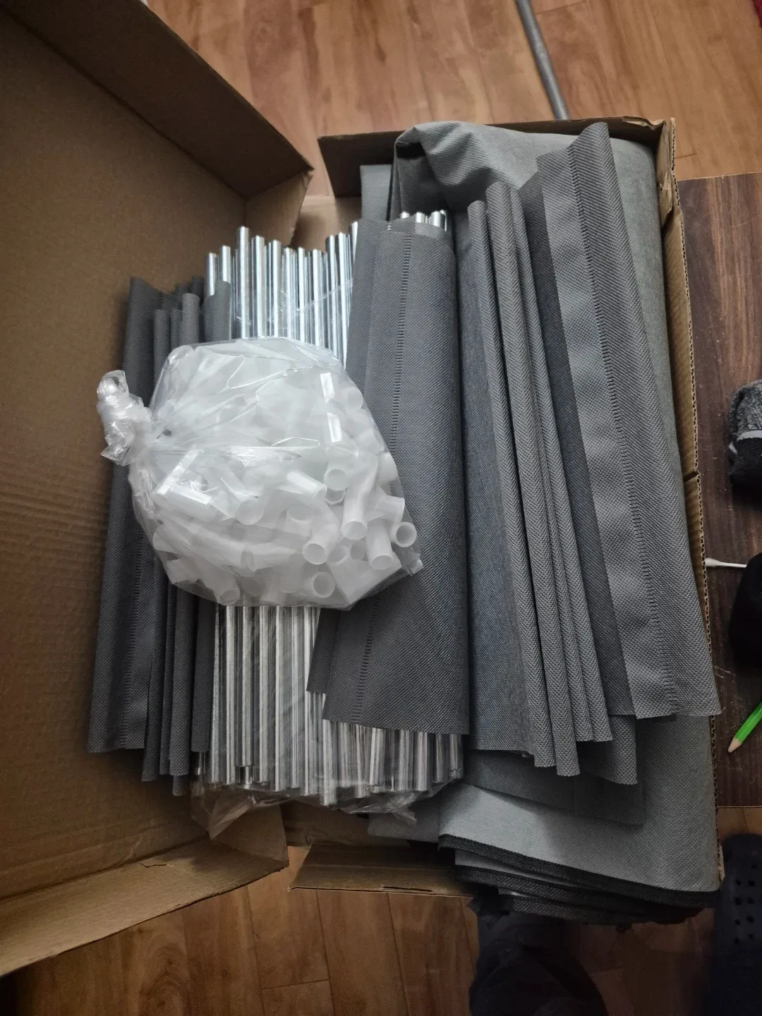 Grey Portable Wardrobe Clothes Storage Organizer - photo 2