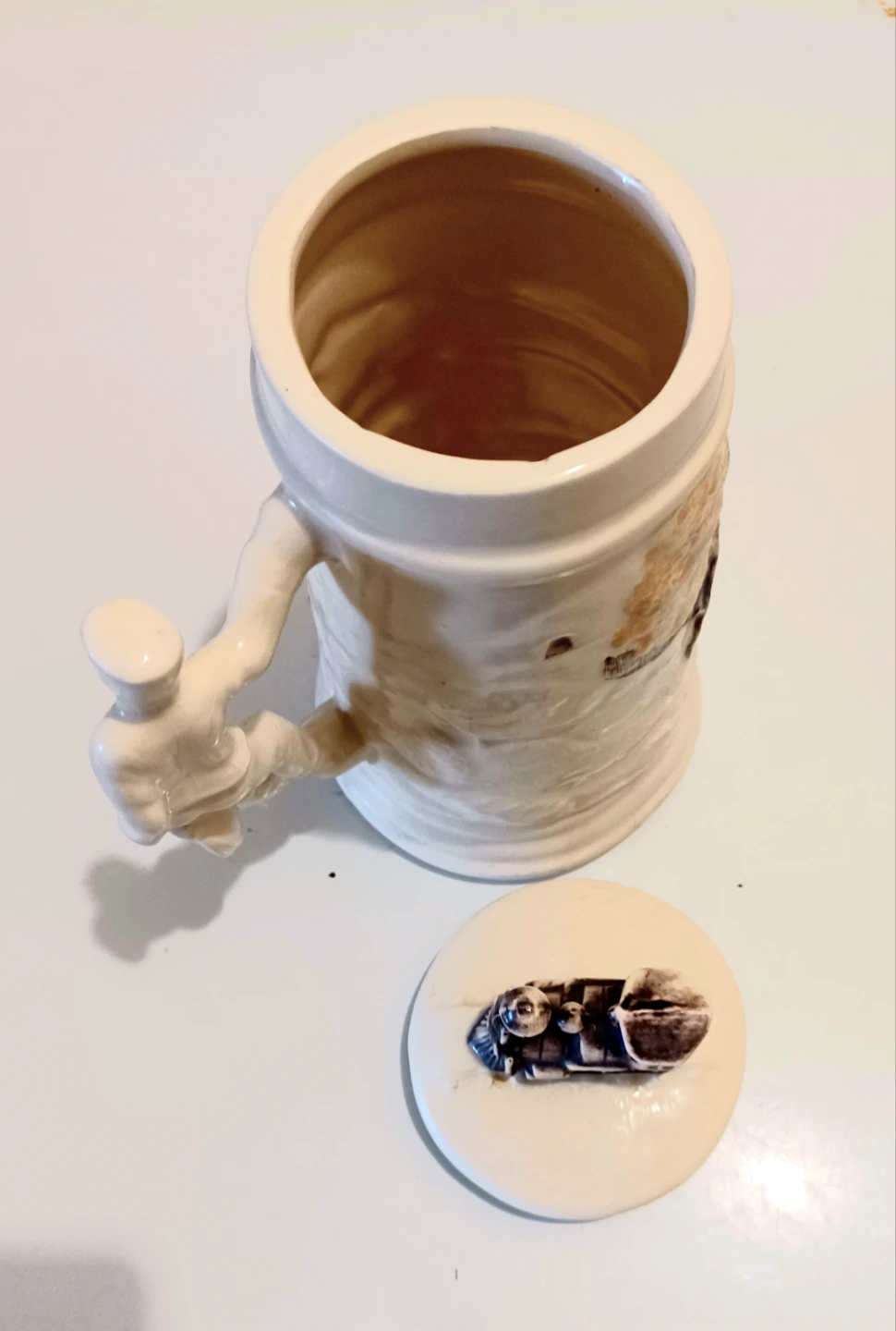 Vtg  3D Hershey R.R. Porcelain Beer Stein - photo 4