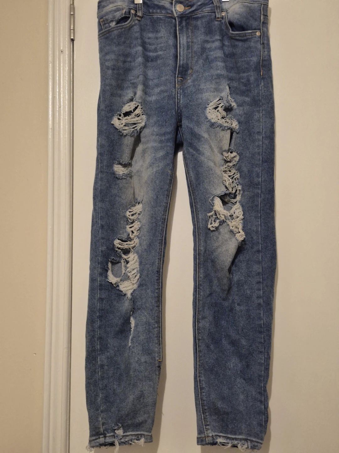 Bluenotes Distressed Denim Jeans Size 8