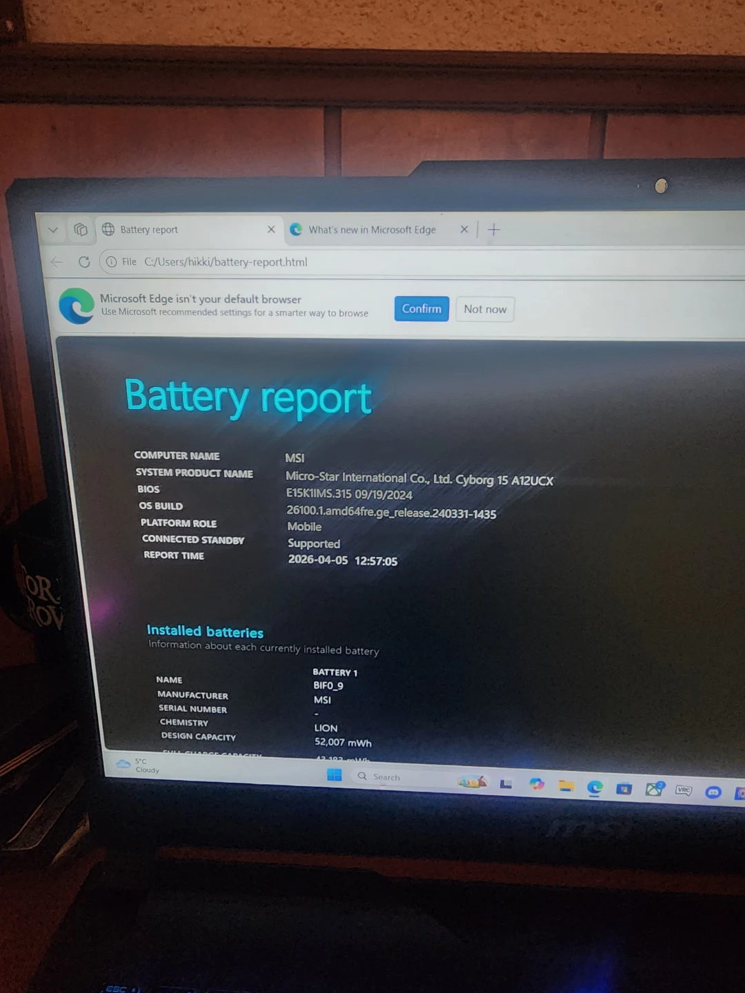 MSI Cyborg 15 Gaming Laptop - photo 5
