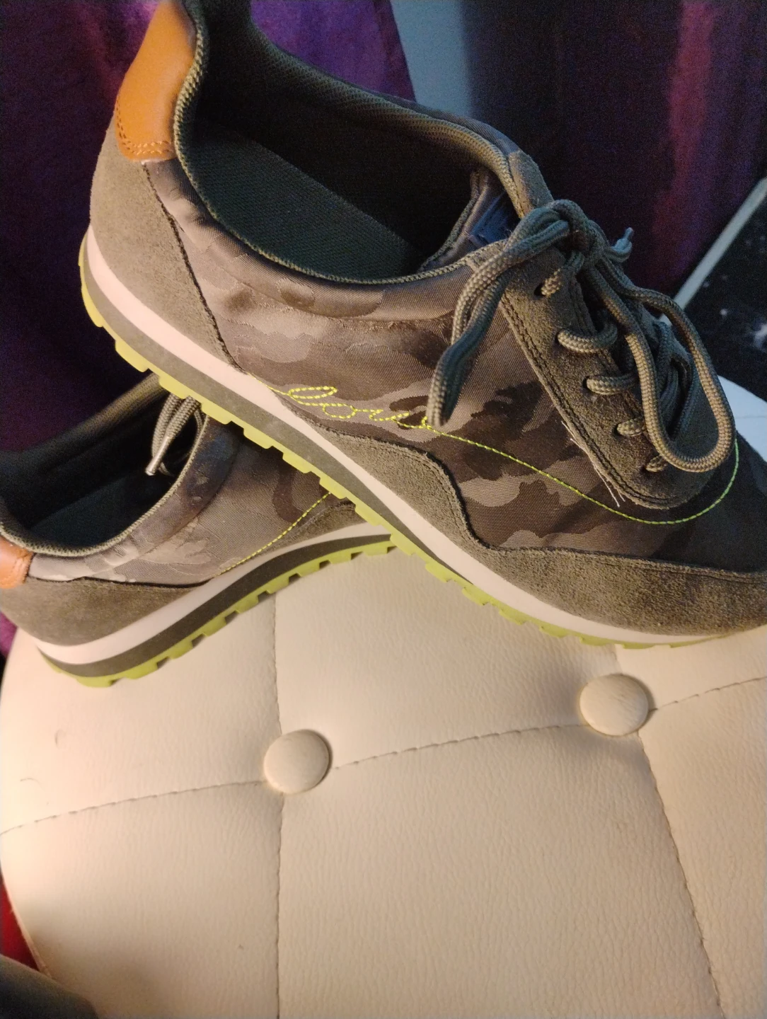 🌱Sneakers with Neon Green Accents - photo 2