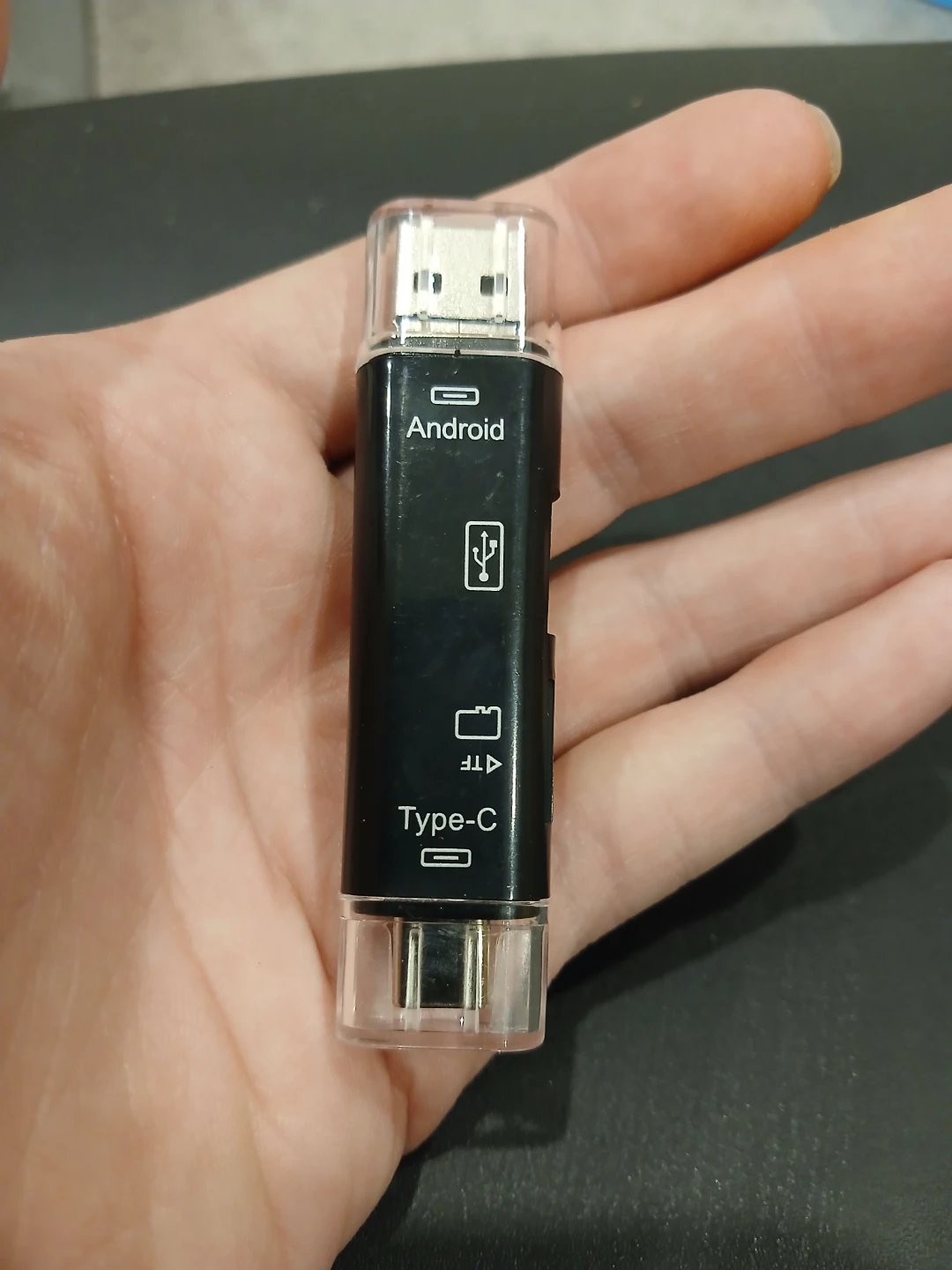 3-in-1 USB OTG Card Reader for Android and Type-C - photo 2