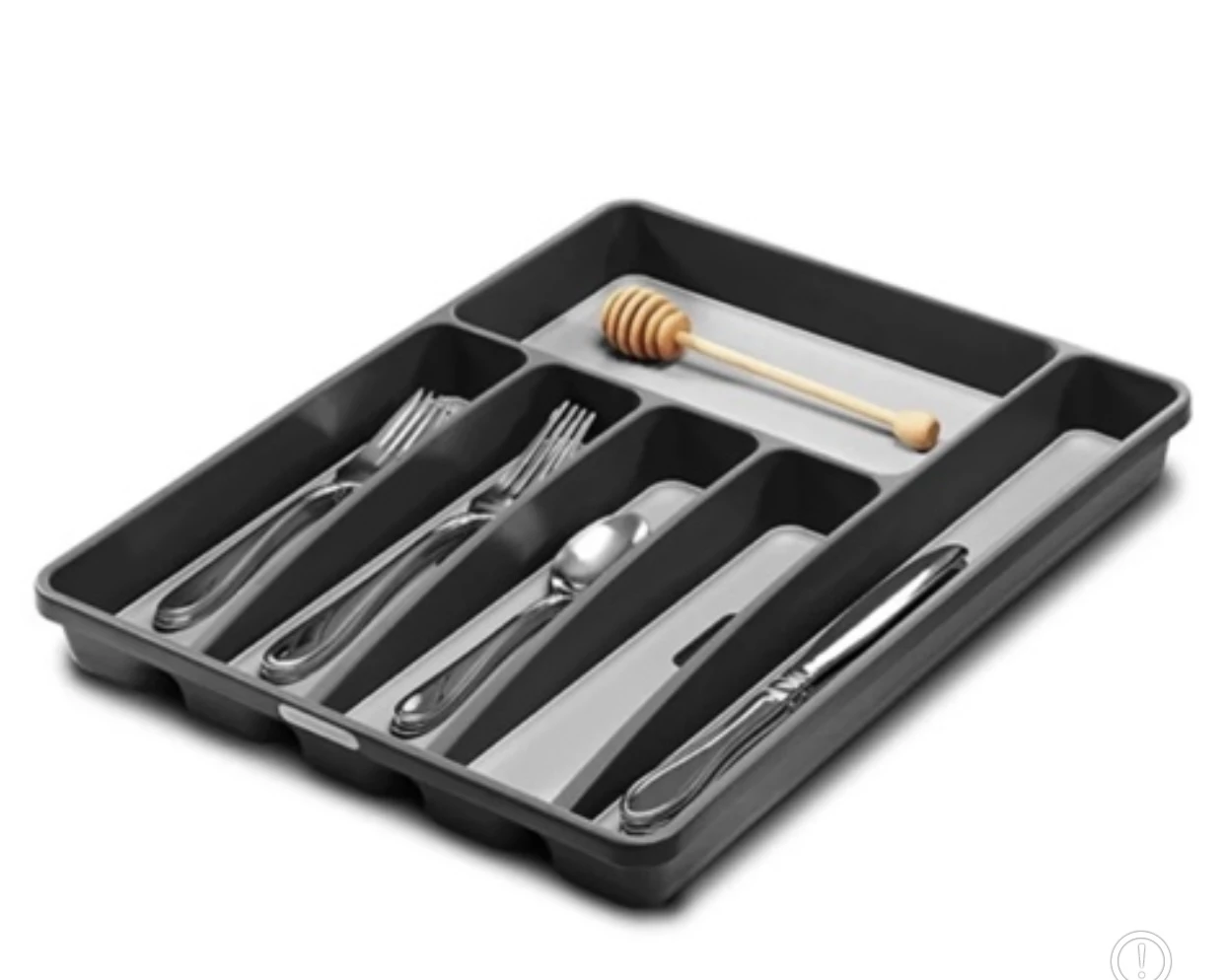 Madesmart Large Silverware Tray Organizer - Grey