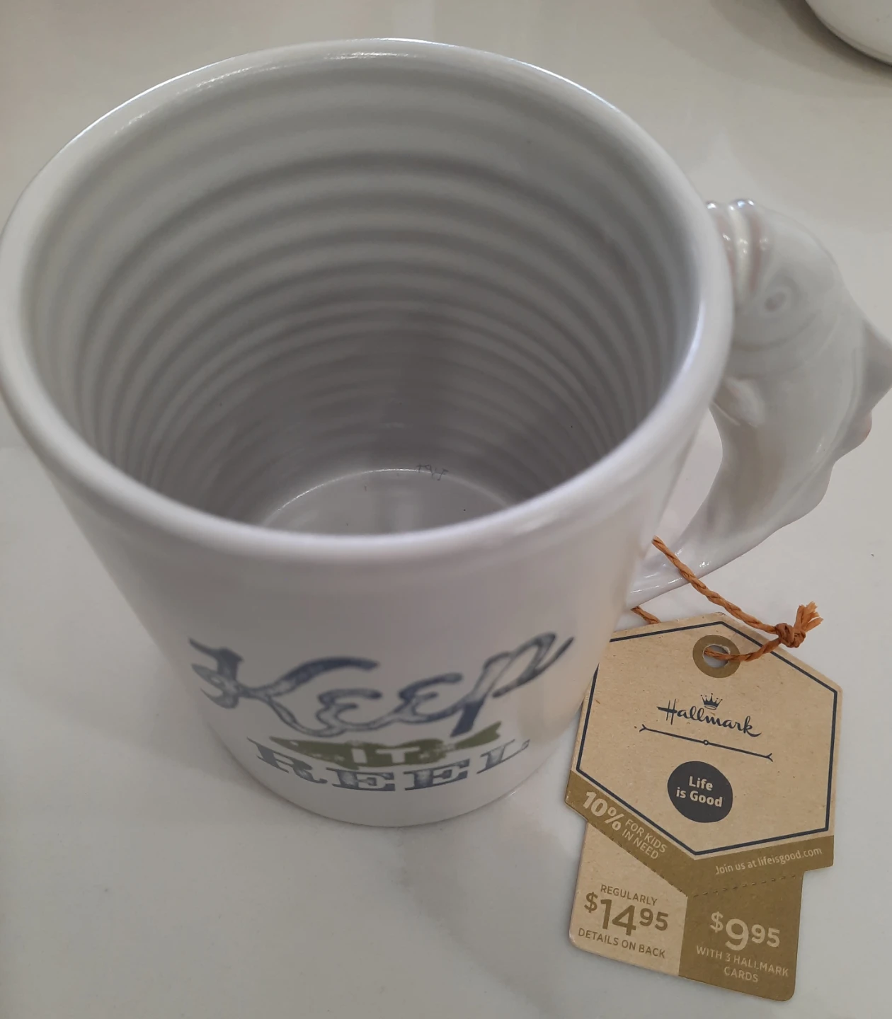 Hallmark "Keep Reel" Coffee Mug