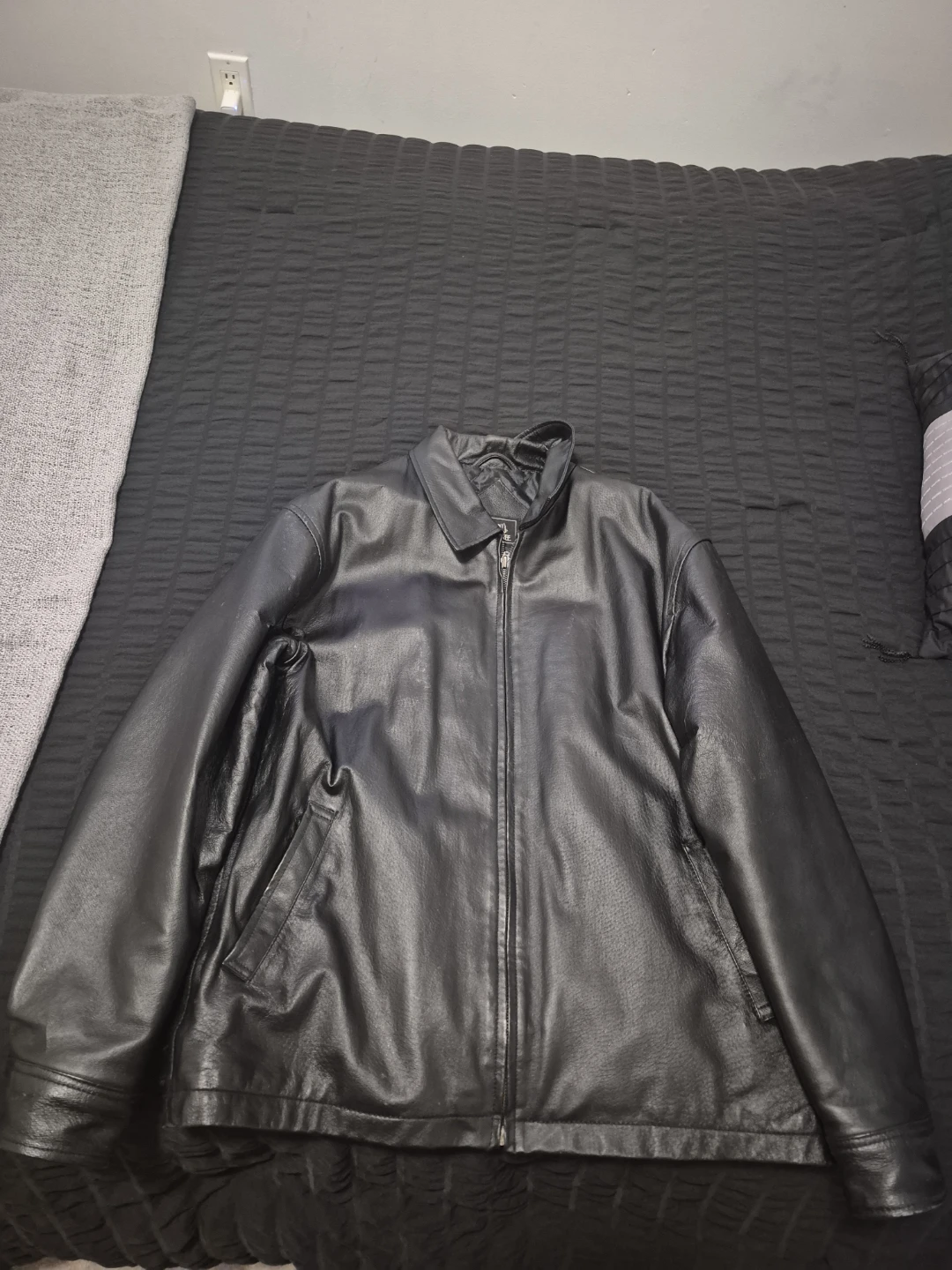 Black Faux Leather Jacket