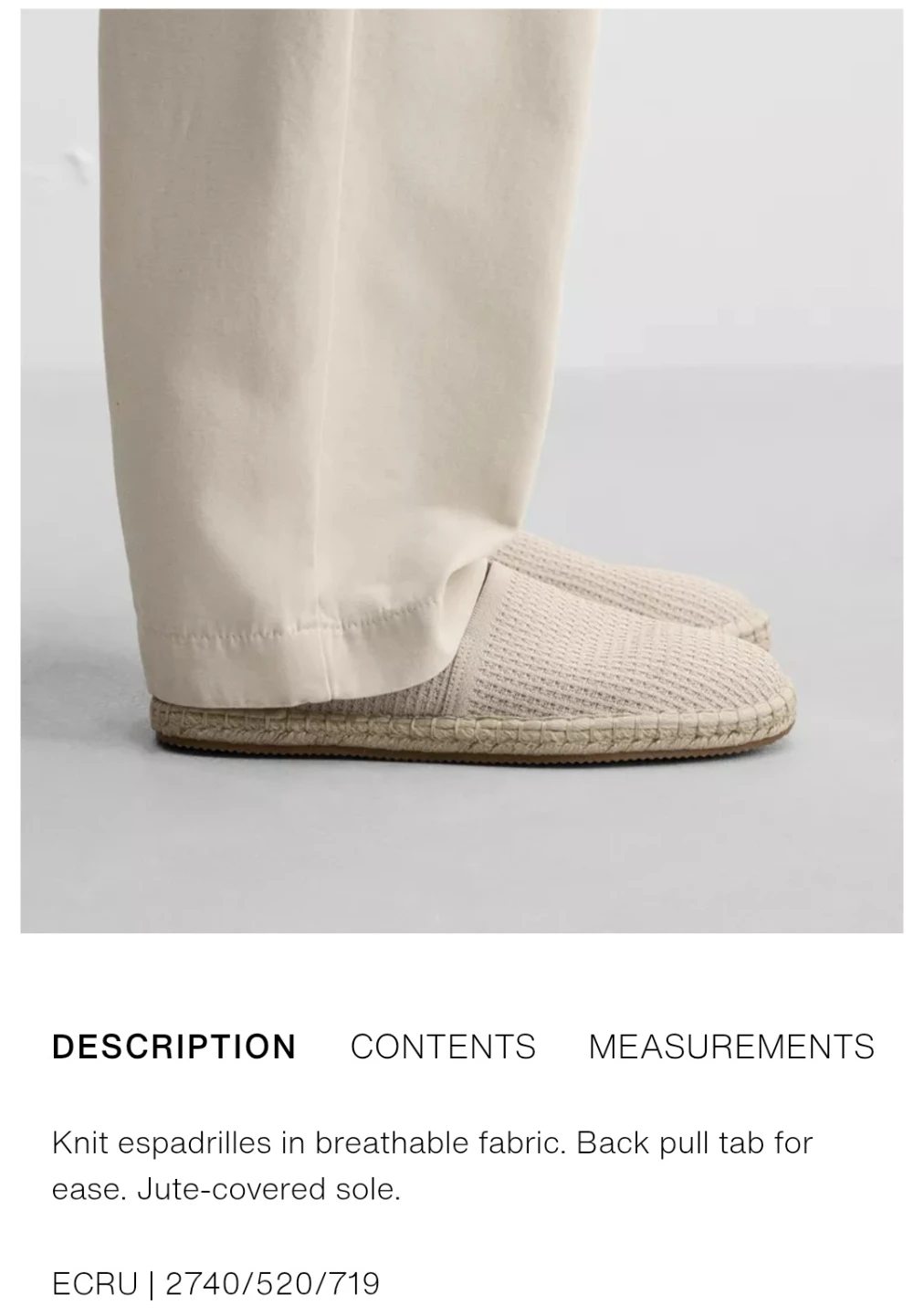 Zara Man Knit Espadrilles Size 40 - photo 3