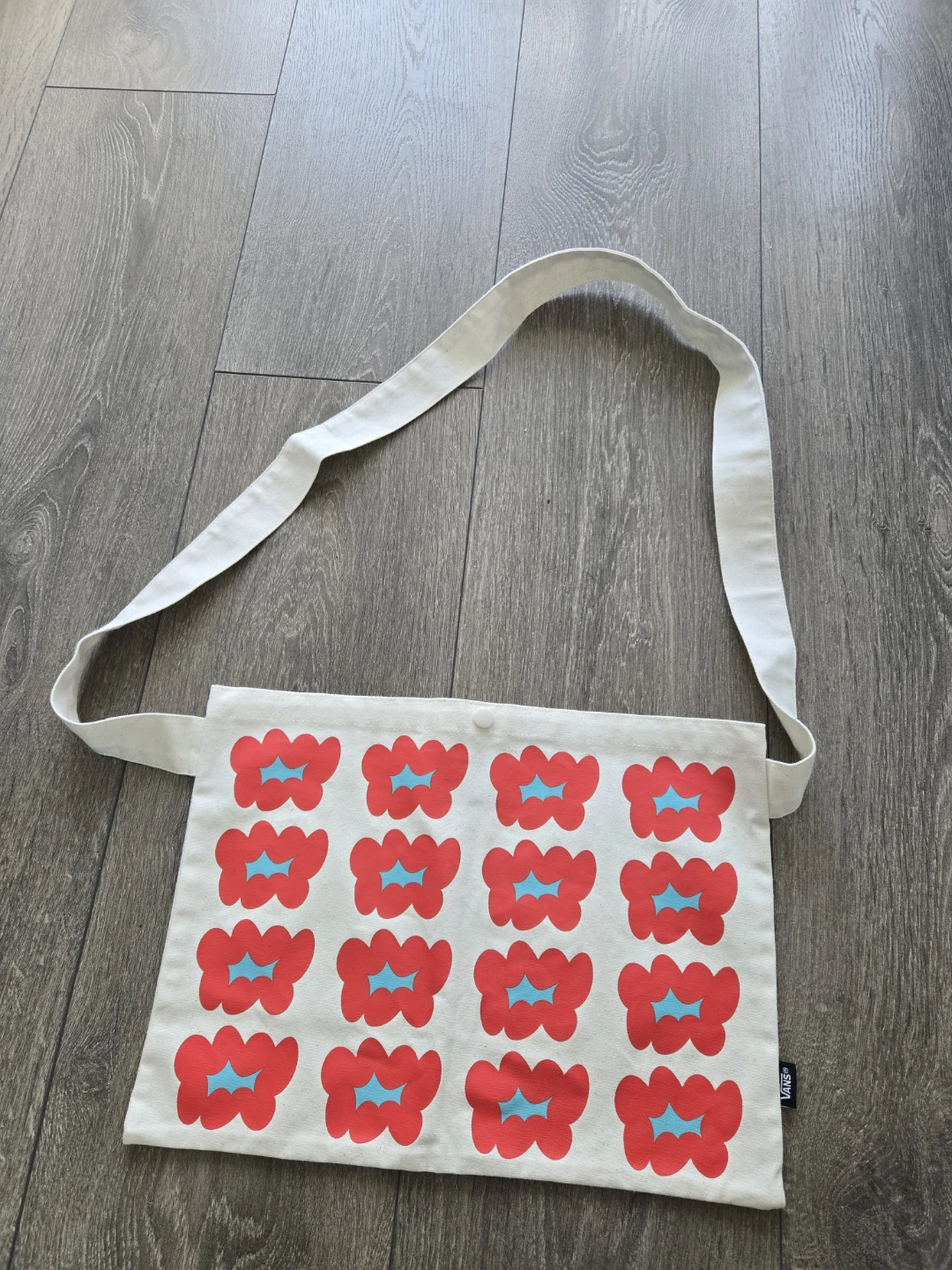 Vans Canvas Tote Bag with Floral Print