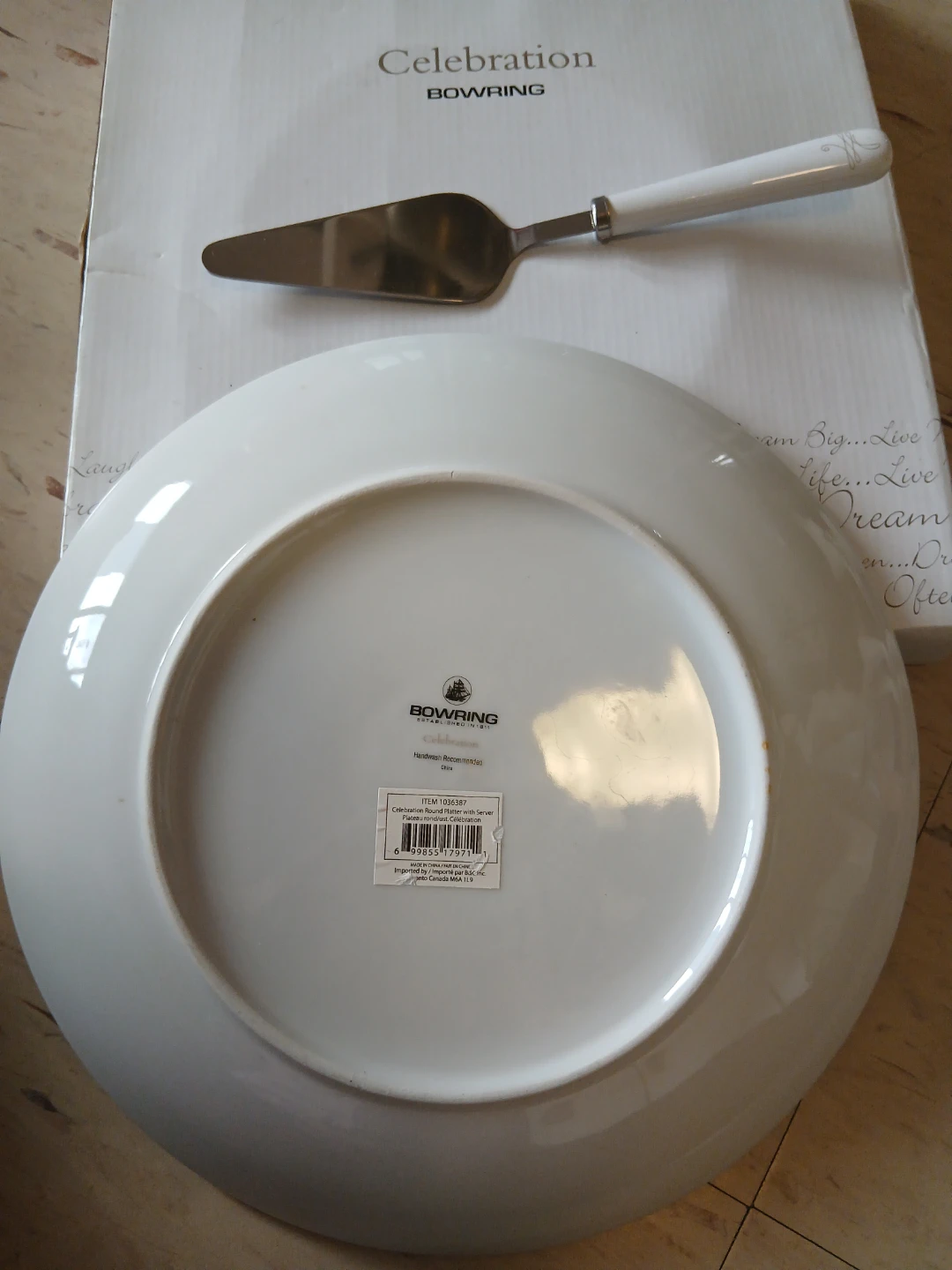 Bowring Celebration Cake Server and Plate Set - photo 2
