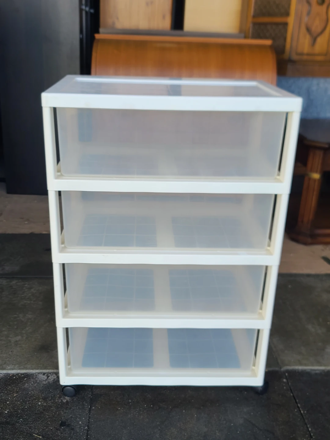 Set of 2 Plastic Storage Drawers on Wheels - Widechest & GSC - photo 4
