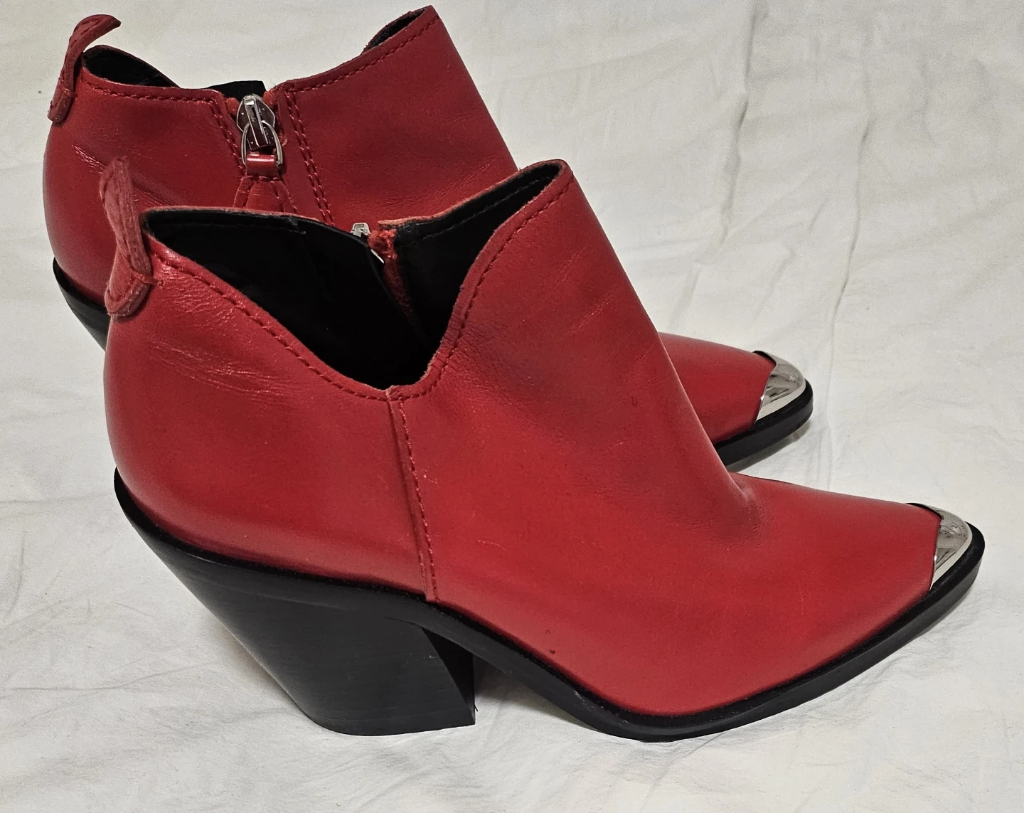 rebecca minkoff red ankle boots - photo 4