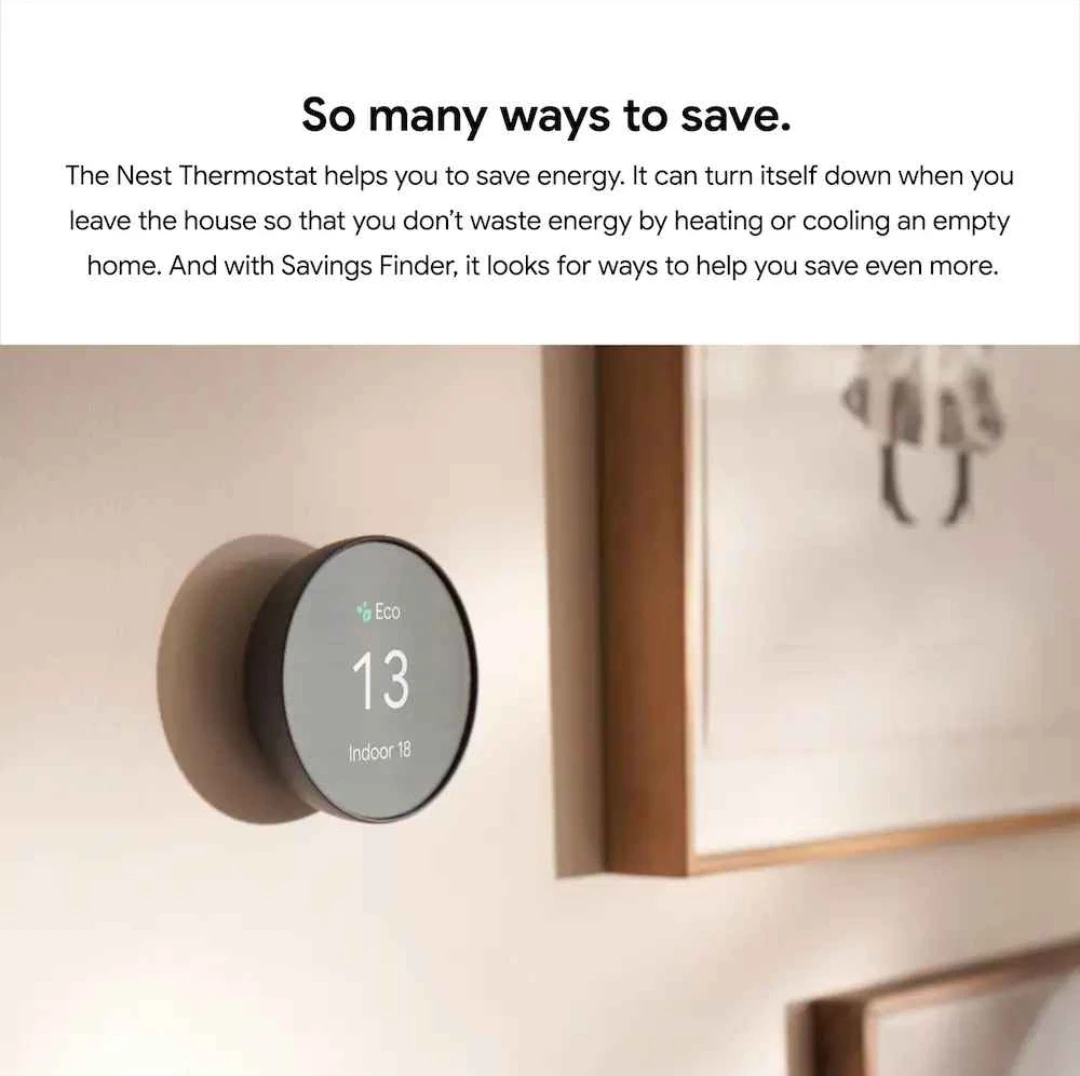 Google Nest Thermostat - Charcoal & Connector - photo 4