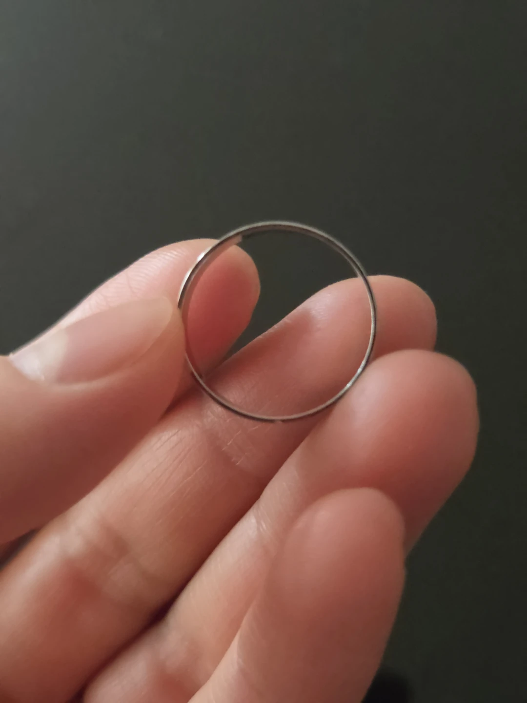 Silver  Band Ring - photo 2