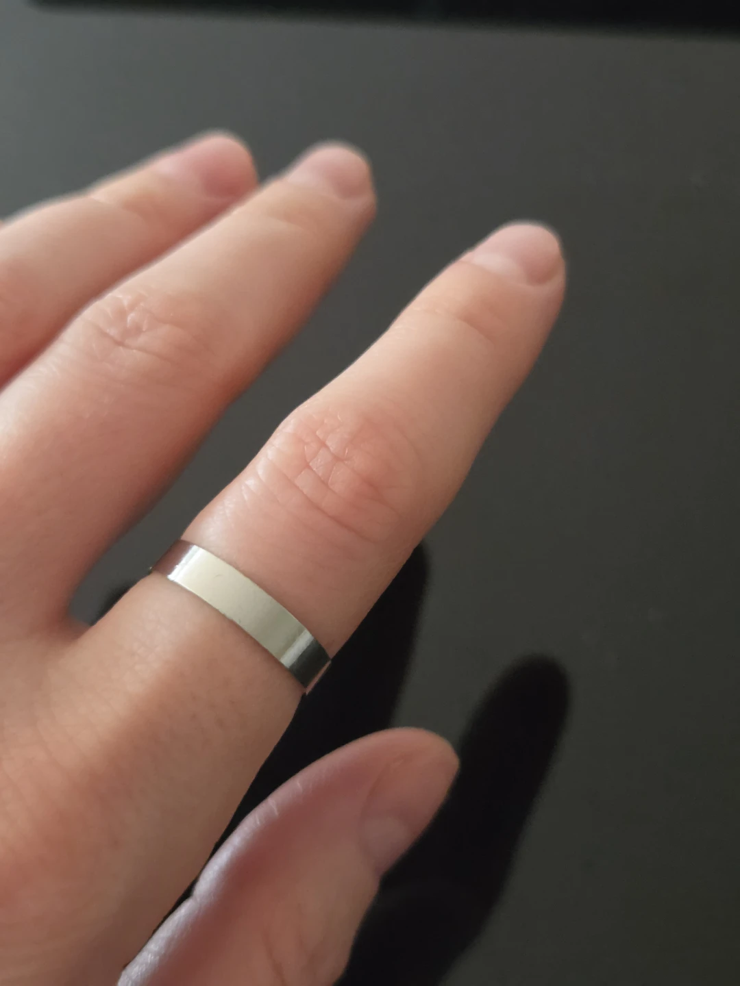 Silver  Band Ring - photo 3