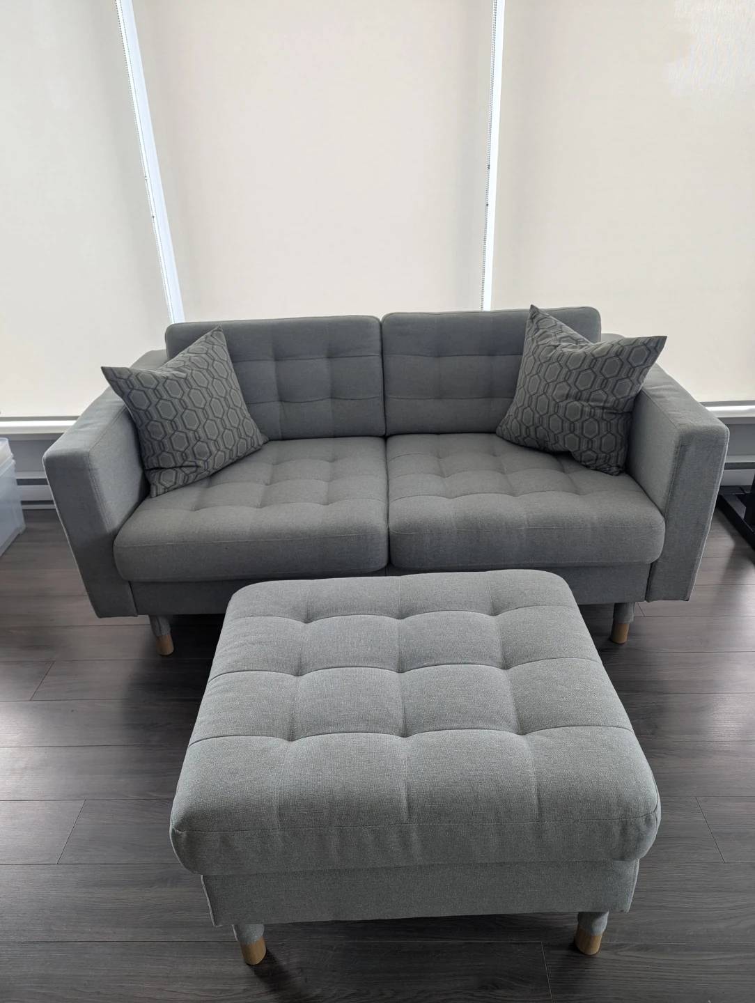 Ikea MORABO Loveseat sofa and Footstool - photo 2