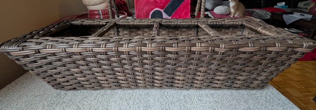 Wicker Basket with Handles - photo 2