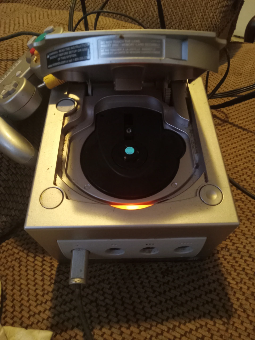 Nintendo GameCube Silver Console with Controller - photo 2
