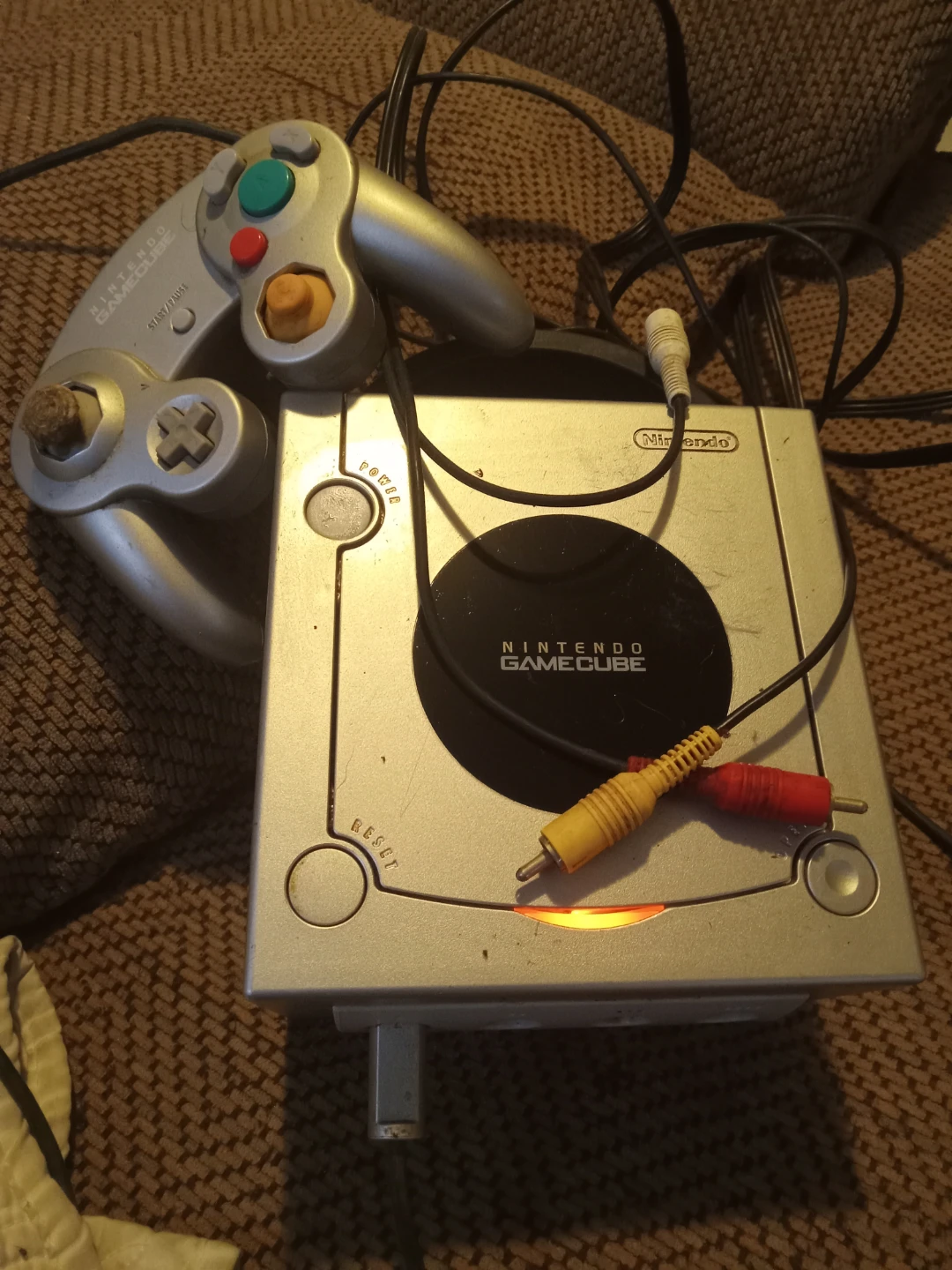 Nintendo GameCube Silver Console with Controller - photo 3