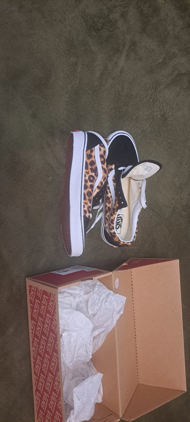 Vans Old Skool Leopard Print Platform Shoes