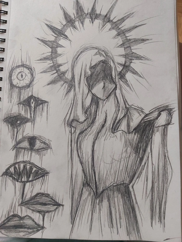 Original dark art sketch