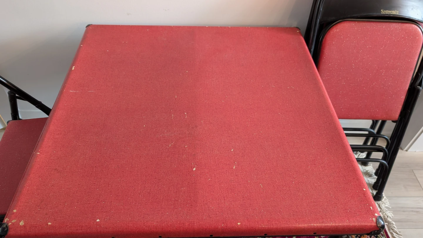 Vintage Samsonite Card Table & Chairs - photo 2