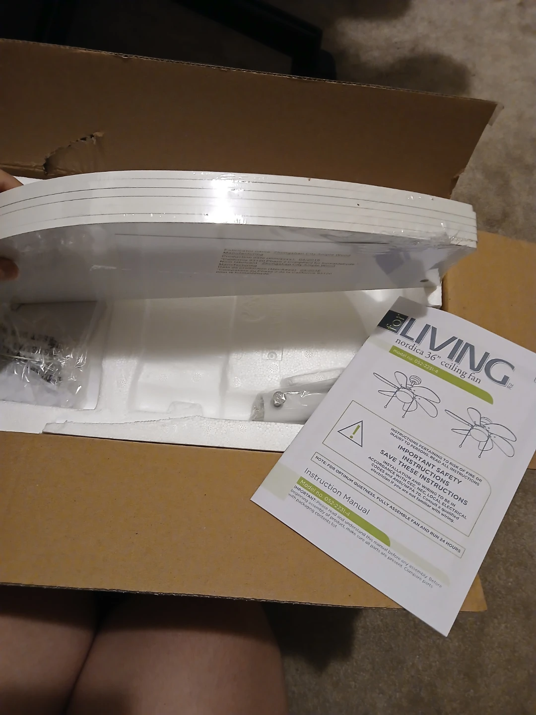 🆕️6-blade ceiling fan with lighting - photo 4