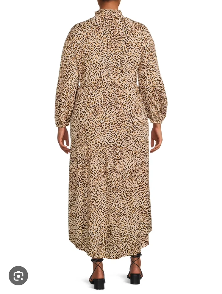 Ladies Plus Size Animal Print Dress NWT 🌱 - photo 5
