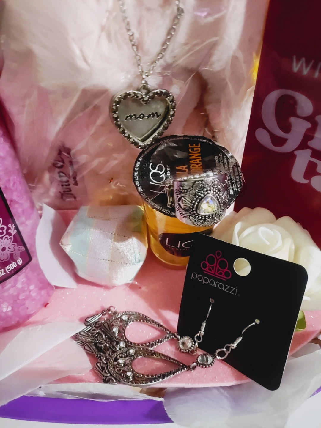 Gift basket Jewelry & , juicy couture slippers size 9/10 new - photo 3