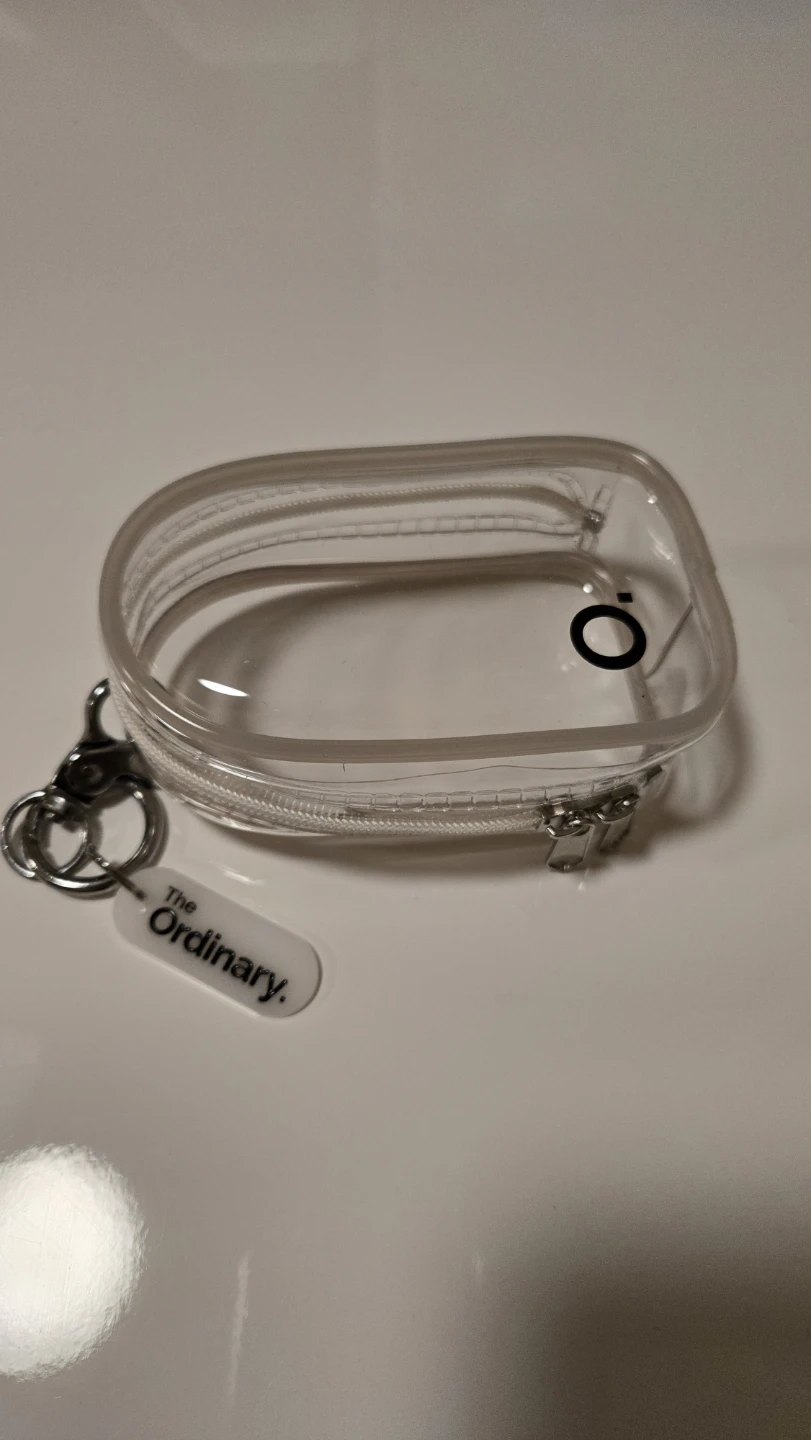 The Ordinary Clear Zipper Pouch with Keychain - photo 2